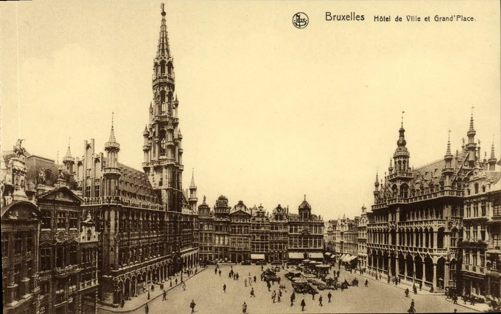 Brüssel Rathaus und Grand'Place — N. Laus, Verlag - Vorderseite