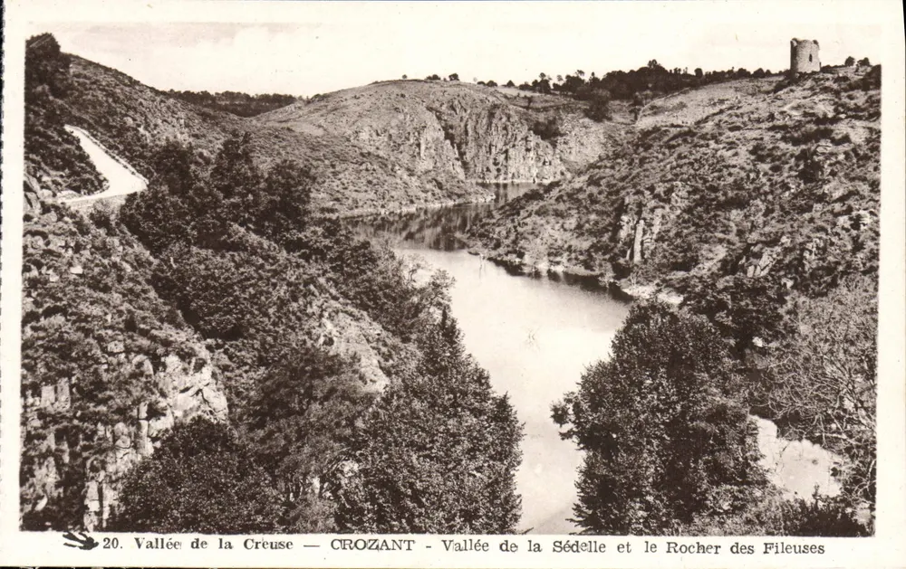 Tal der Creuse — Crozant — Tal der Sédelle und der Rocher des Fileuses - Vorderseite