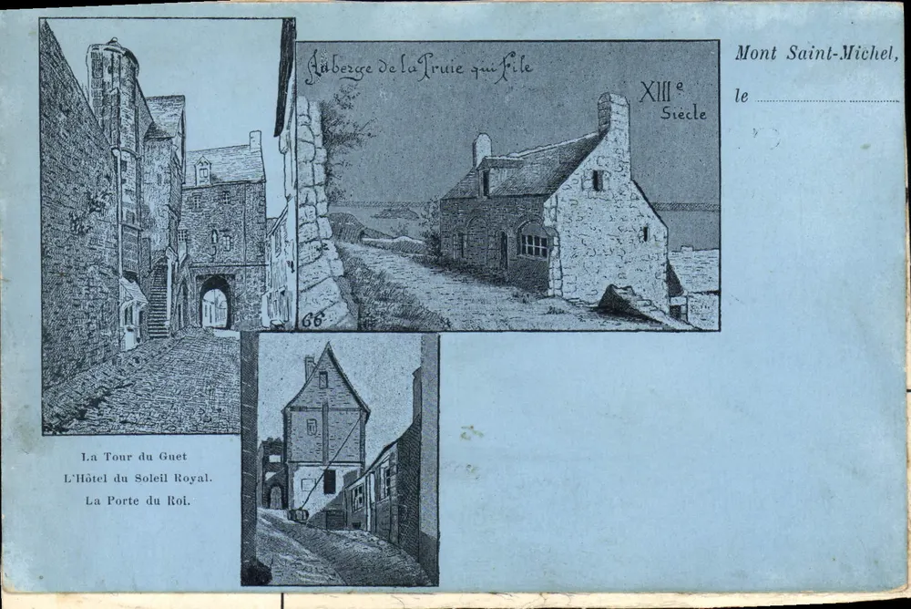 Mont Saint-Michel — Ansicht mehrerer historischer Stätten — Verleger unbekannt, Seriennummer 66 - Vorderseite