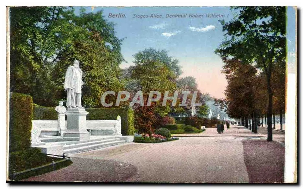 Berlin - Siegesallee, Denkmal Kaiser Wilhelm I — éditeur Kunstanstalt Max O'Brien & Co. Berlin, n° 303 - Voorkant