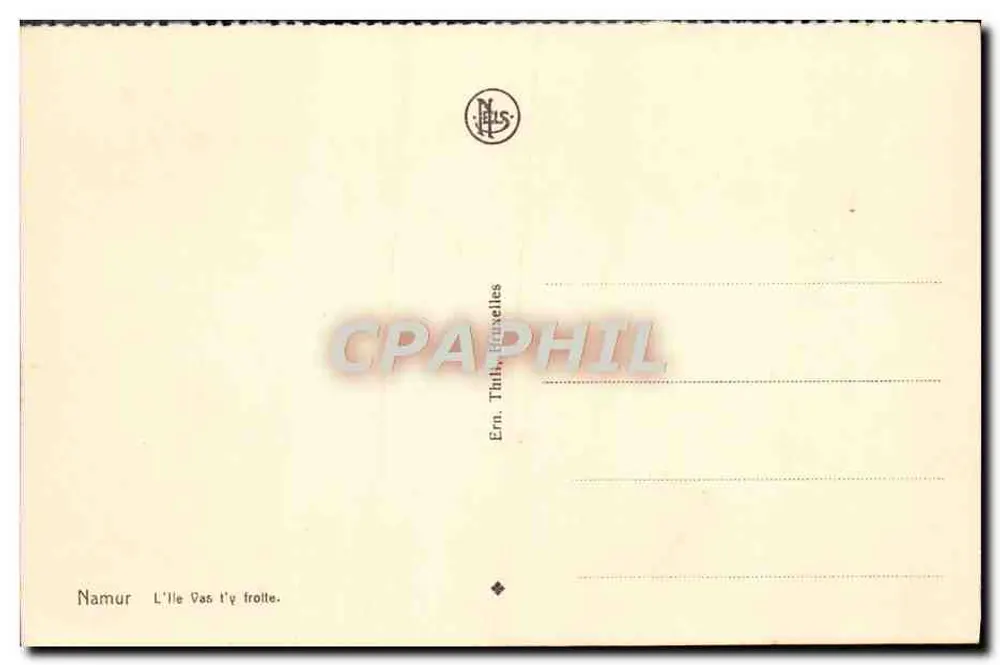 Namur — Vista da Meuse — Editor N. L. S. - Verso