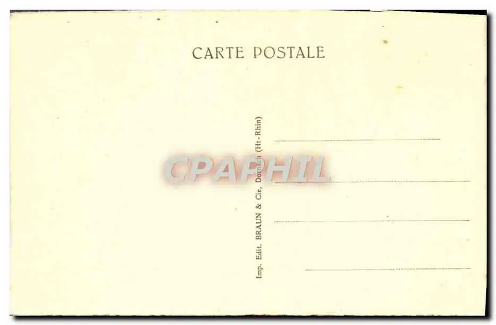 Estrasburgo — Banho das Plantas — editor Braun & Cie, n° 136 A - Verso