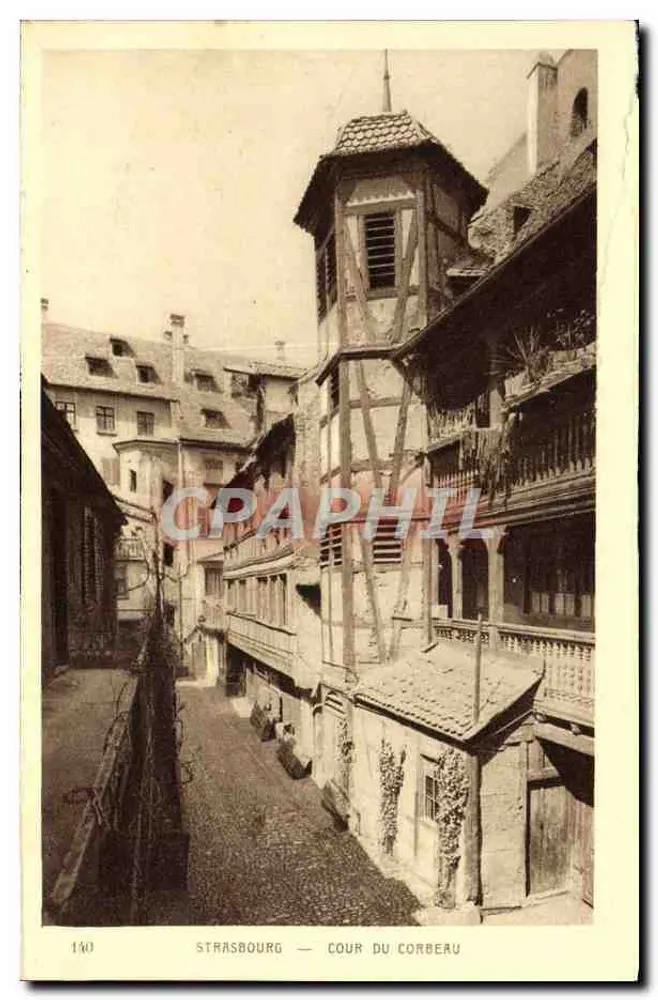 Estrasburgo — Cour do Corberu — editor BRAUN & Cie, Dernach - Frente