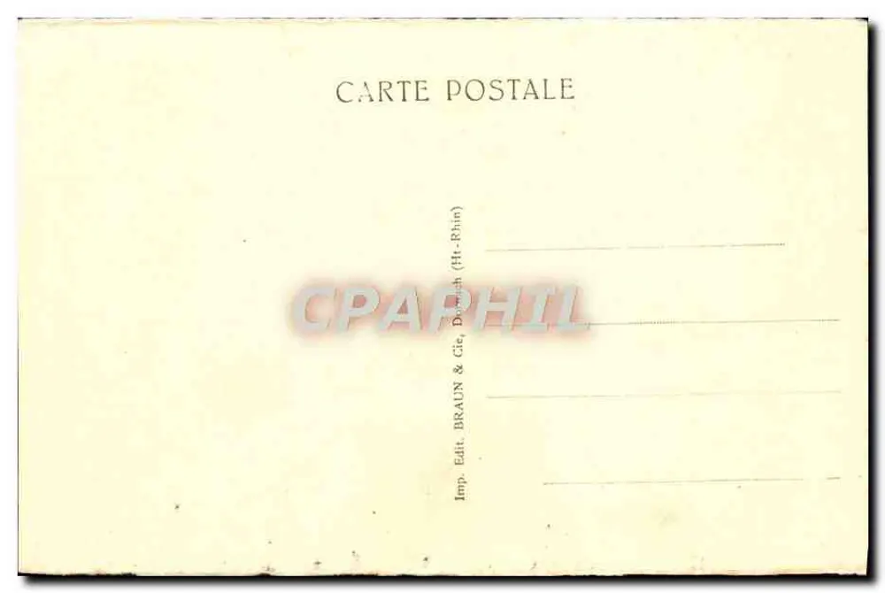 Estrasburgo — A Catedral — editor Braun & Cie, Douch (Haut-Rhin) - Verso