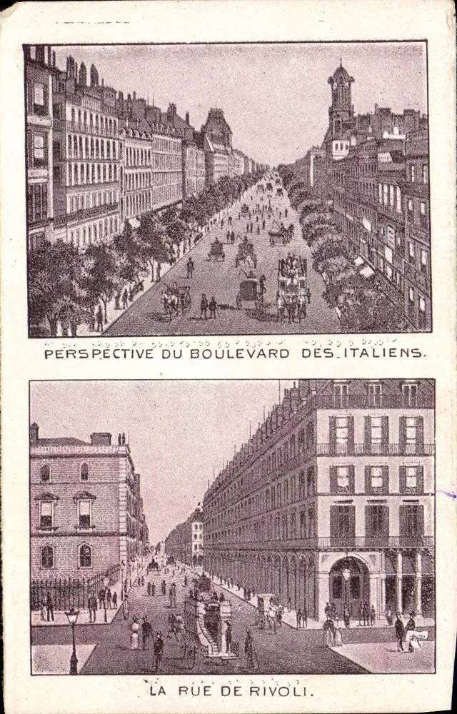 Boulevard des Italiens — Rue de Rivoli - Vorderseite