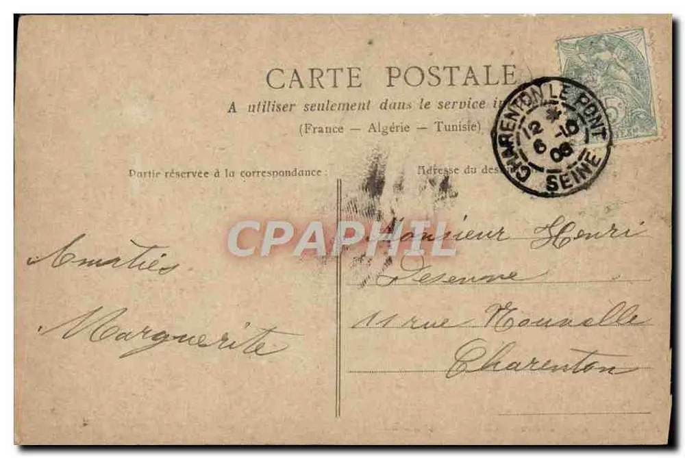 Twee kinderen in kostuum — Turco & Cantinière — PSC Parijs - Achterkant