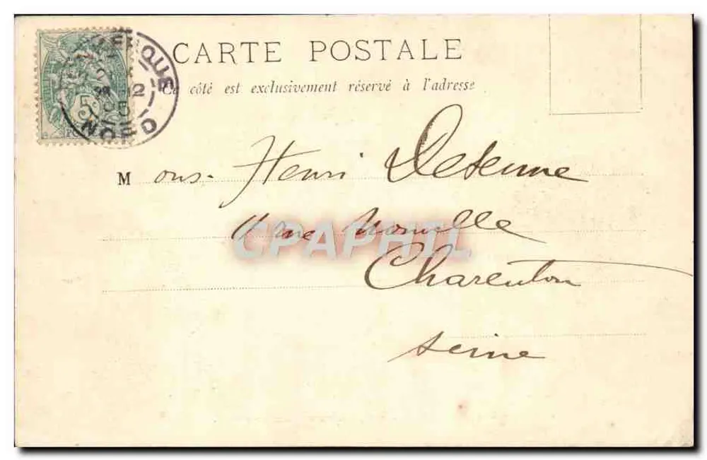 Dunkerque — A tela de Jean-Bart — por Madame Demont-Breton - Verso