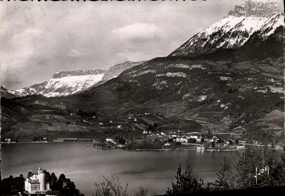 Duingt - See und die Zähne von Laffon — Talloires (Haute-Savoie) — J. Jon - Vorderseite