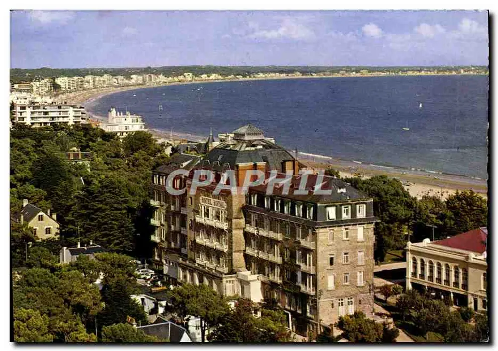 La Baule — Vista panorâmica da praia e do Hotel Royal - Frente