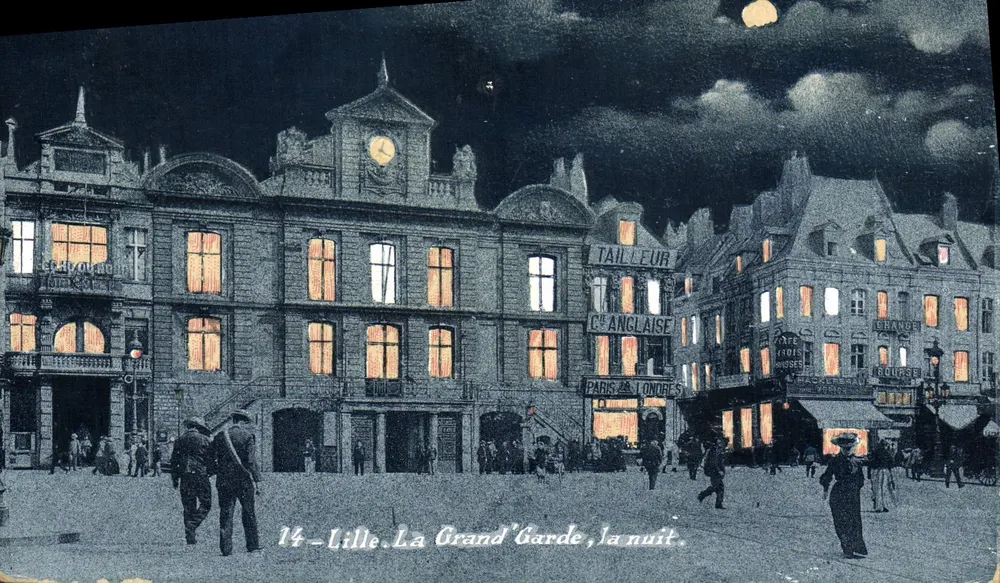 Lille. La Grand'Garde, la nuit — Édition G. L., n°14 - Anverso