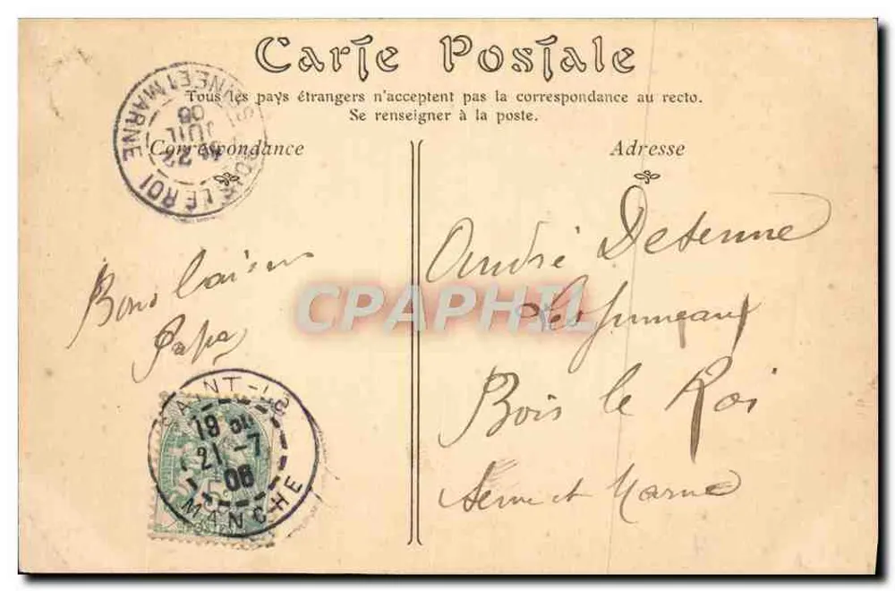 Saint-Lô — Ansicht der Vire, aufgenommen vom Halage-Weg — ND Phot - Rückseite