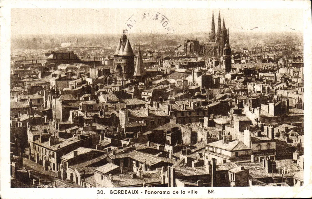 Bordeaux - Panorama da cidade — BR. — editor BR. n°30 - Frente