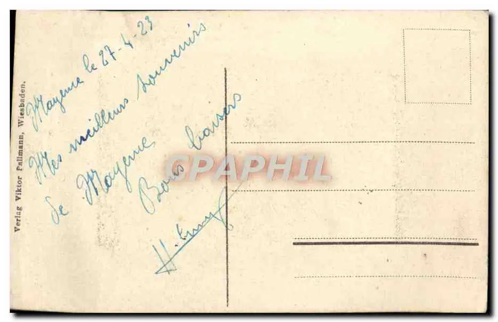 राइन की दृश्य — राइन का स्मृति — वर्लैग विक्टर फुलमैन, वाइज़बैडेन - पीछे