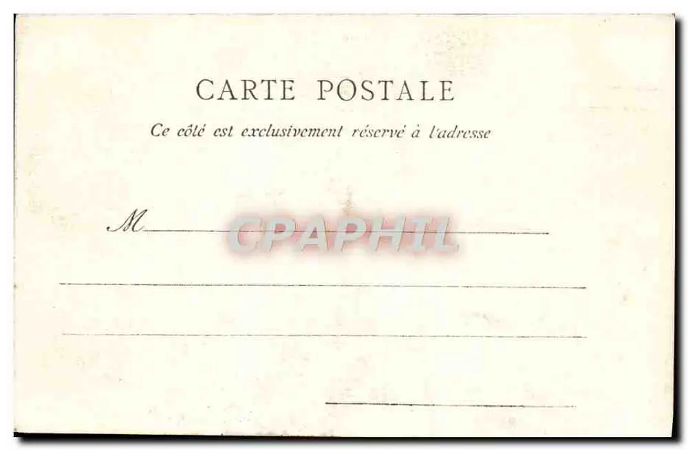 Regmalard — Altes Portal der Kirche — La C.P.A. Paris - Rückseite