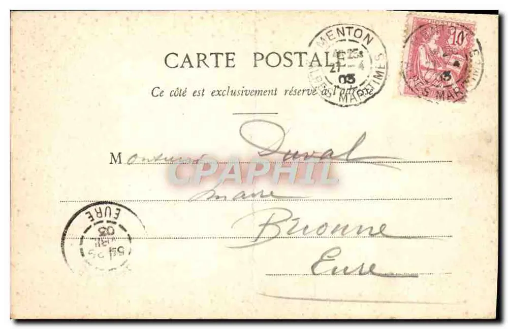 La Turbie — Ferrovia a cremagliera — Edizione Guetta, fot. Nice, n° 561 - Verso