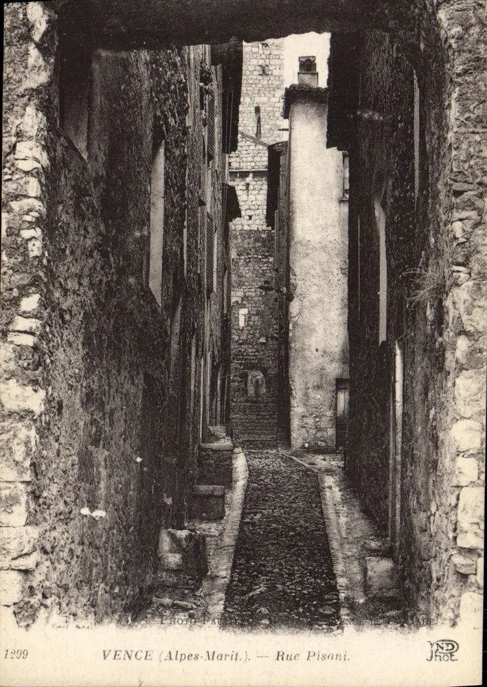 VENCE (Alpes-Maritimes) — Rue Pisani — Editor JND Hot, n° 1299 - Frente