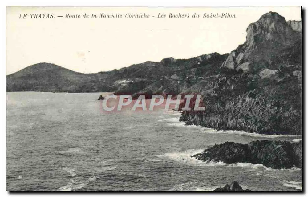 Le Trayas — Route de la Nouvelle Corniche — Die Felsen des Saint-Pilon - Vorderseite