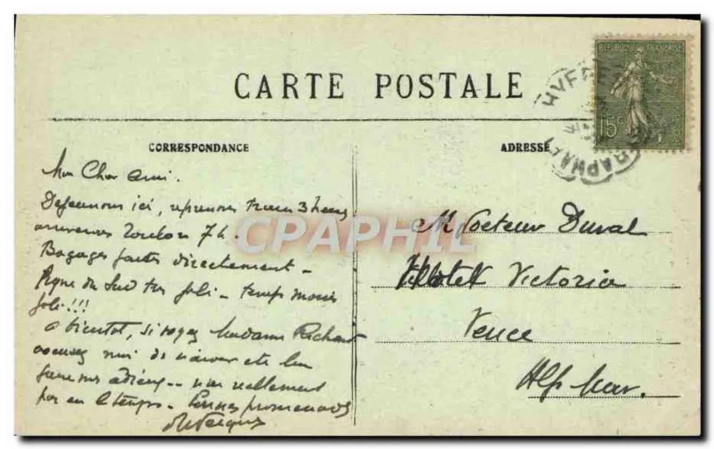 Sainte-Maxime-sur-Mer — Velha Estrada do Sémaphore — Mlle Gattus, editora - Verso