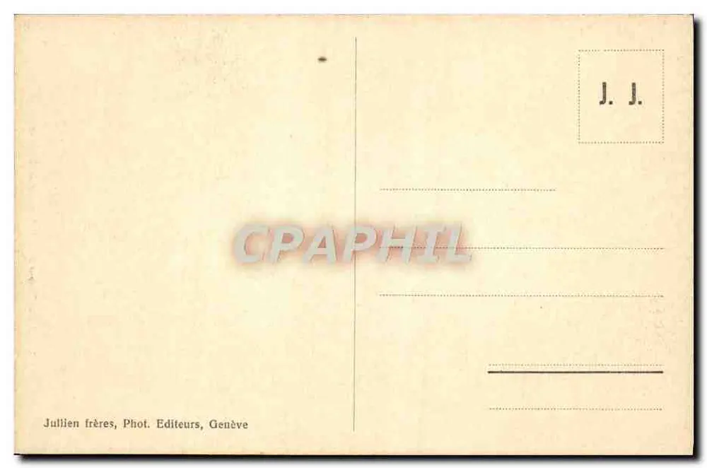 Chamonix - A Igreja e o Brévent — J. J. 5993 - Verso