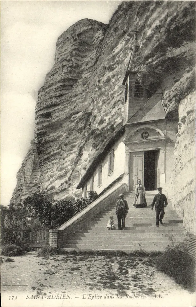 Saint-Adrien — A Igreja nas Rochas — LL, n° 374 - Frente