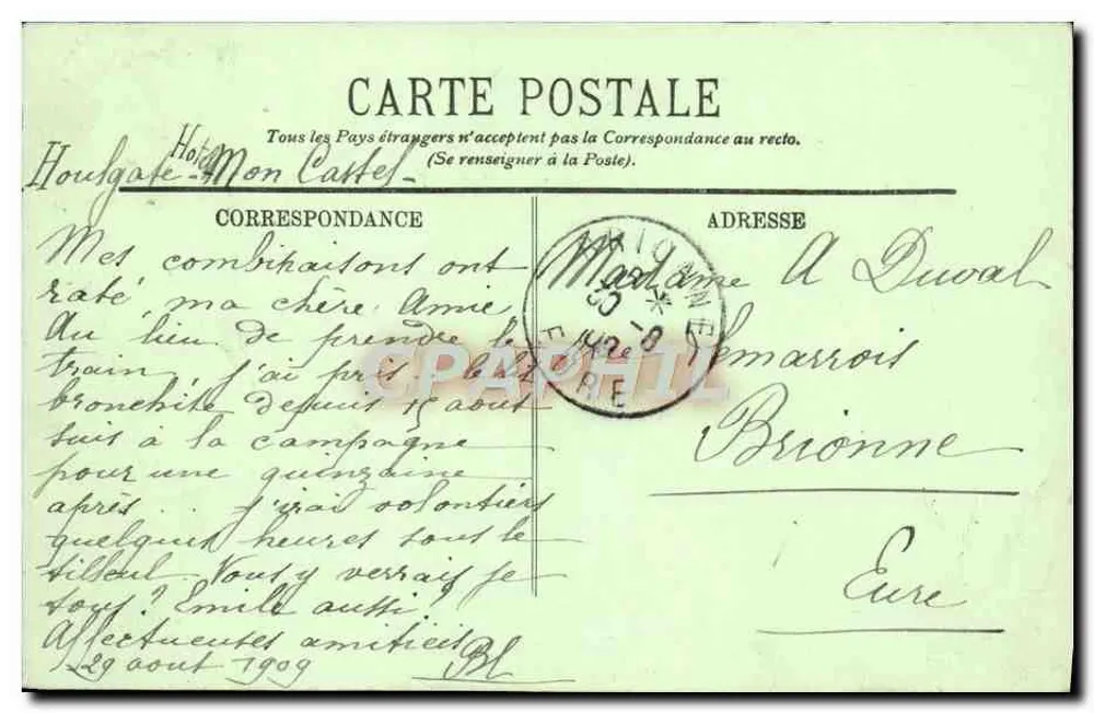 Houlgate — Le Lieu-Marot — LL. — 107 - Verso