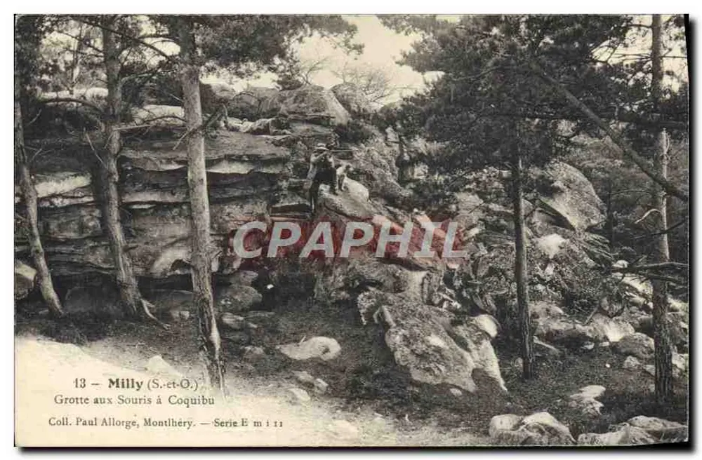 Mausloch in Coquibu — Milly (S.-et-O.) — Sammlung Paul Allorge, Serie E m 11 - Vorderseite