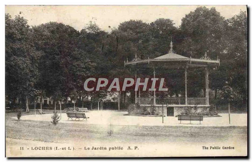 Loches (I.-et-L.) — Il Giardino pubblico — A.P. - Recto