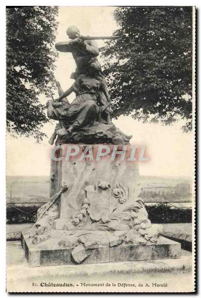 Châteaudun — Monument da Defesa, de A. Mercié - Frente