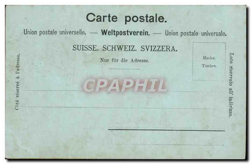 Vista de Genebra — Ponte e cais — Artista. ATELIER H. DUBGENHEIM & CO., EDITORES, ZURICH NO. 2779 - Verso