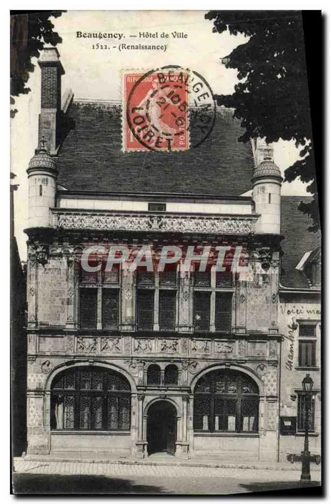 Beaugency — Hotel de Ville — (Renaissance) — editor desconhecido - Frente