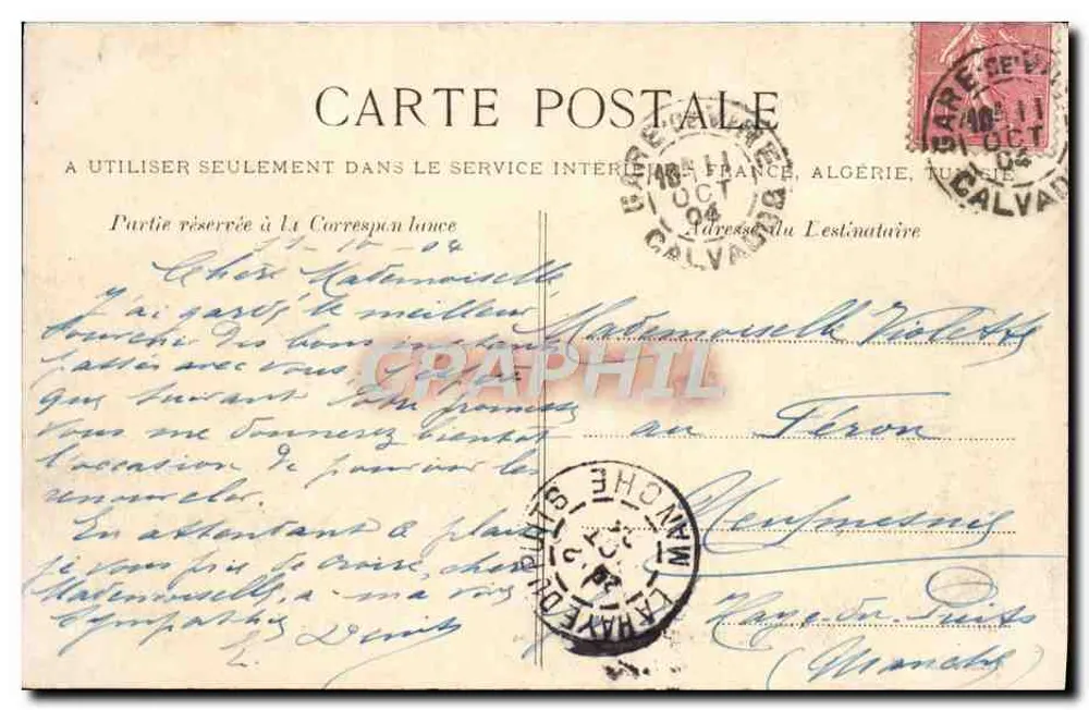 VIRE — Vaux-de-Vire — Coleção Leclerc - Verso