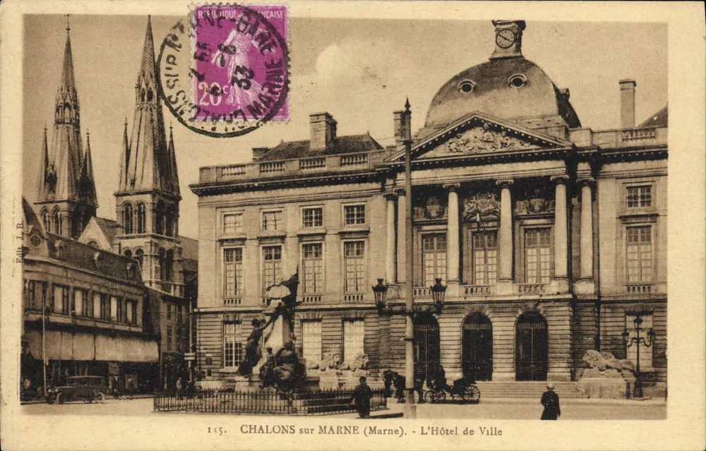 Chalons-sur-Marne (Marne) - El Ayuntamiento — Édith I. B. n°145 - Anverso