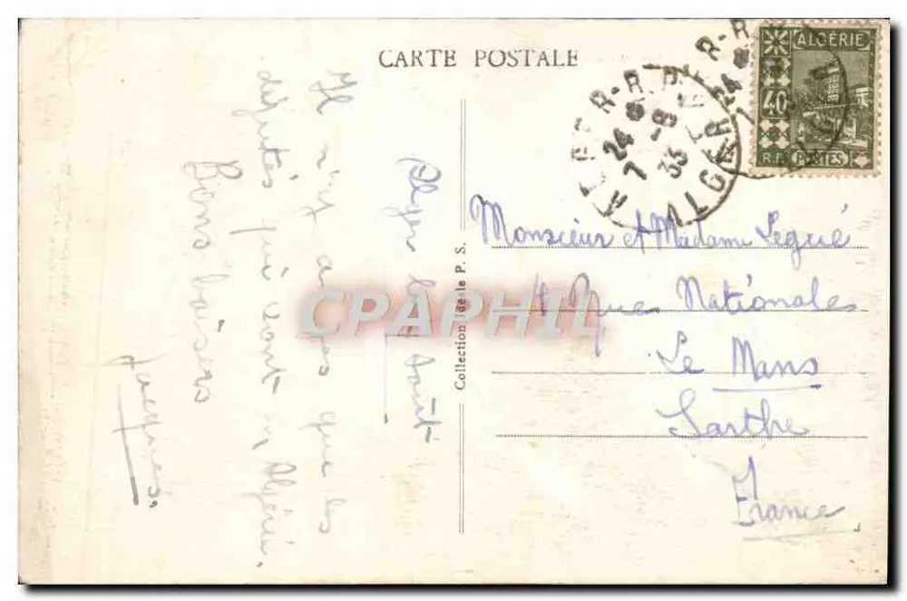 Argel - O Hotel das Pós e Telégrafos — editor desconhecido, n°6 - Verso