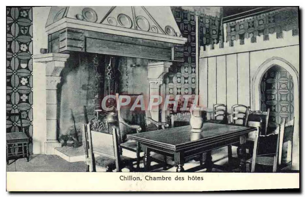 Chillon, Quarto de Hóspedes — Editor B. G. Aueregg, Chillon - Frente