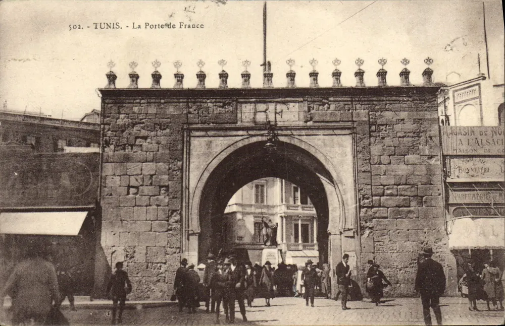 Tunis - Die Porte de France — Verlag: Magasin de l'Alsacien, n° 502 - Vorderseite