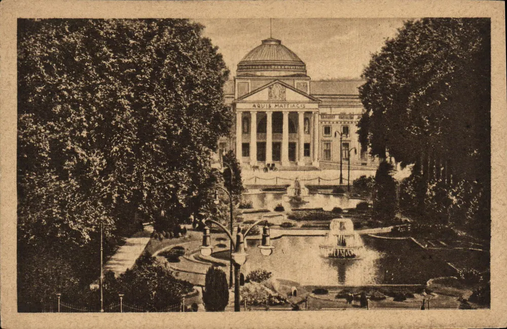 Wiesbaden — Kurhaus Cure-salle — van den Boogaart's Kunstdruck, Wiesbaden, Kupferstichdruck-Serie Nr. 2021 - Frente