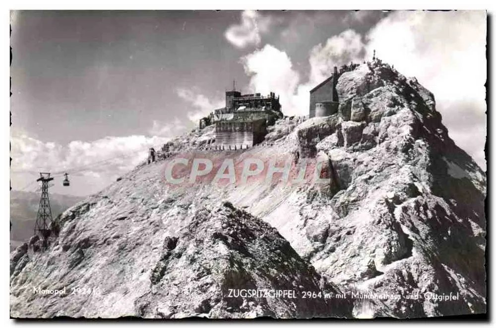 Zugspitze - Zugspitzgipfel 2964 m com Mundanethaus e Gütigipfel — Manonopel — Schillikorn & Co., Innsbruck - Frente
