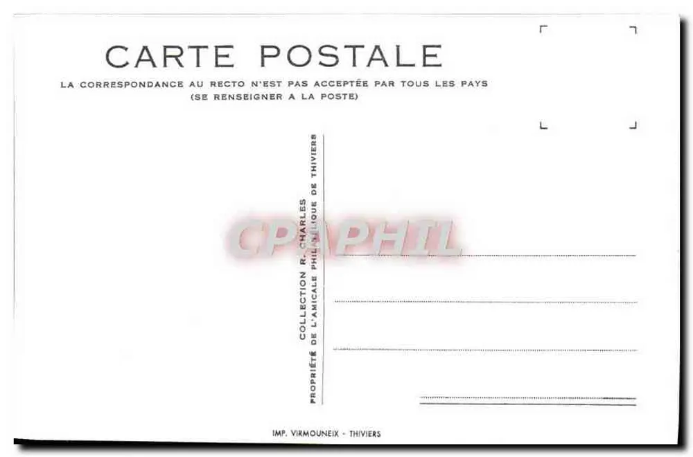 Thiviers, der Schloss und allgemeine Ansicht — Dordogne — Verlag M.T. n° 000491 - Rückseite