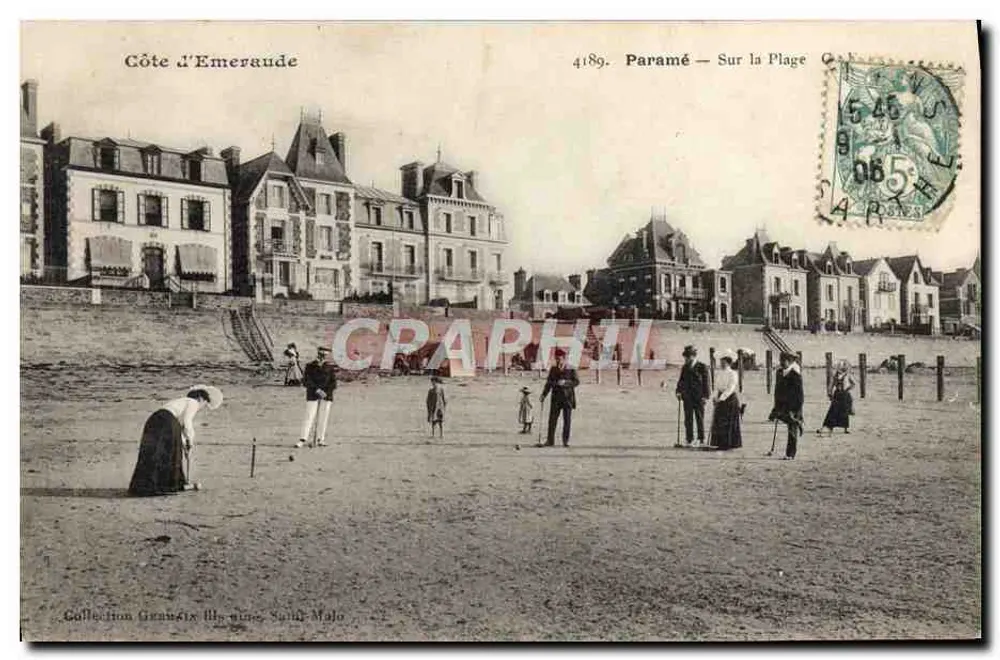 Paramé — Na Praia — Graphil, n° 4189 - Frente