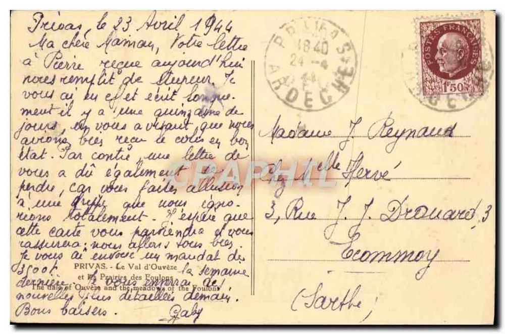 Prévias — Das Tal der Ouvèze und die Wiesen der Eoulons — Verlag Bouillar - Rückseite