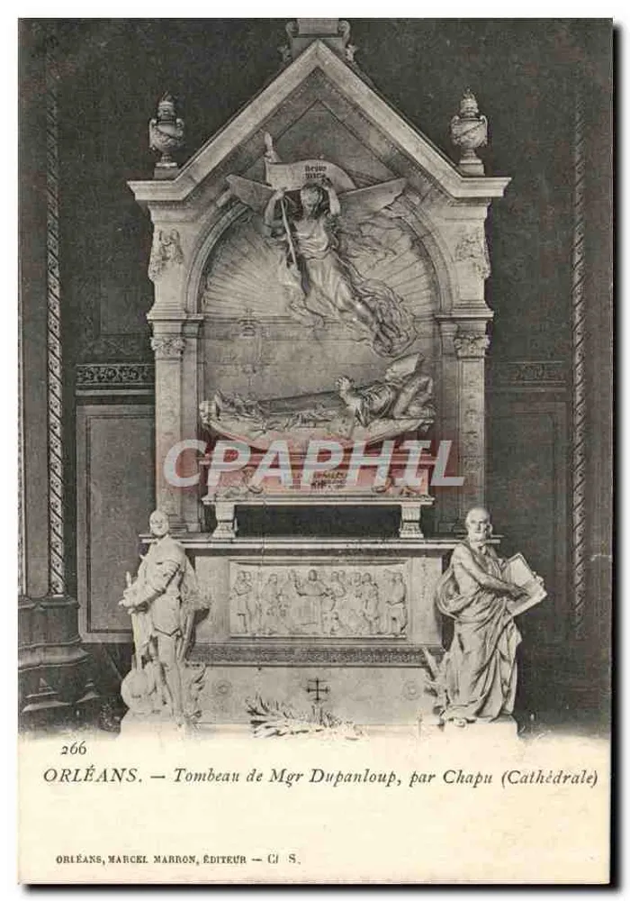 Orléans — Grabmal des Mgr Dupanloup, von Chapu (Kathedrale) — Marcel Marron, Verlag — Nr. 266 - Vorderseite