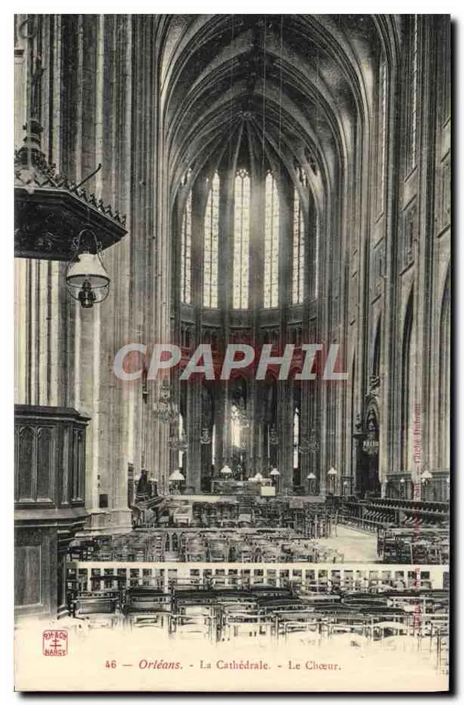 Orléans - A Catedral - O Coro — Editor Théophile Nargeot, n°46 - Frente