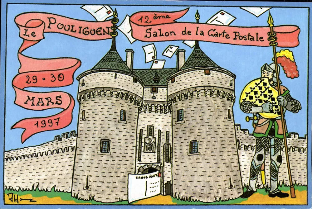 Le Pouliguen — 12. Postkartenmesse — JHoz - Vorderseite