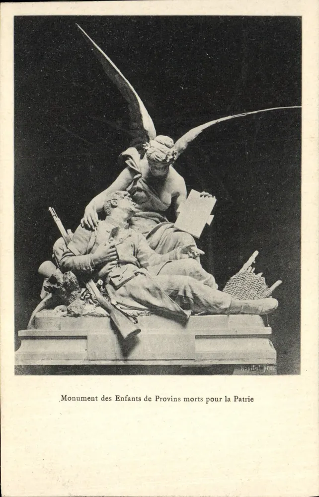 Denkmal für die Kinder von Provins, die für die Vaterland starben — A. Vernant, Verlag - Vorderseite