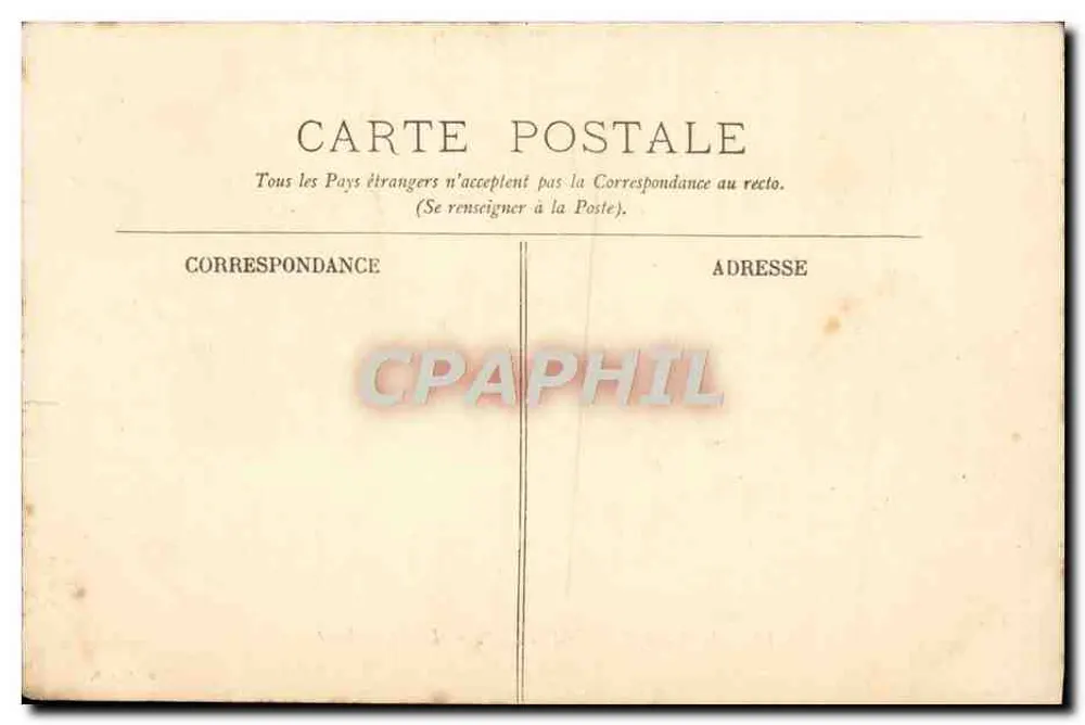 Castelo de Rambouillet — O Tapete Verde — H. E. & R. - Verso