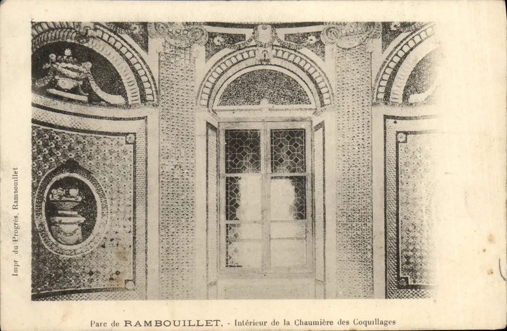 Parc de Rambouillet — Innenansicht der Schneckenhütte — Impr. du Progrès, Rambouillet - Vorderseite
