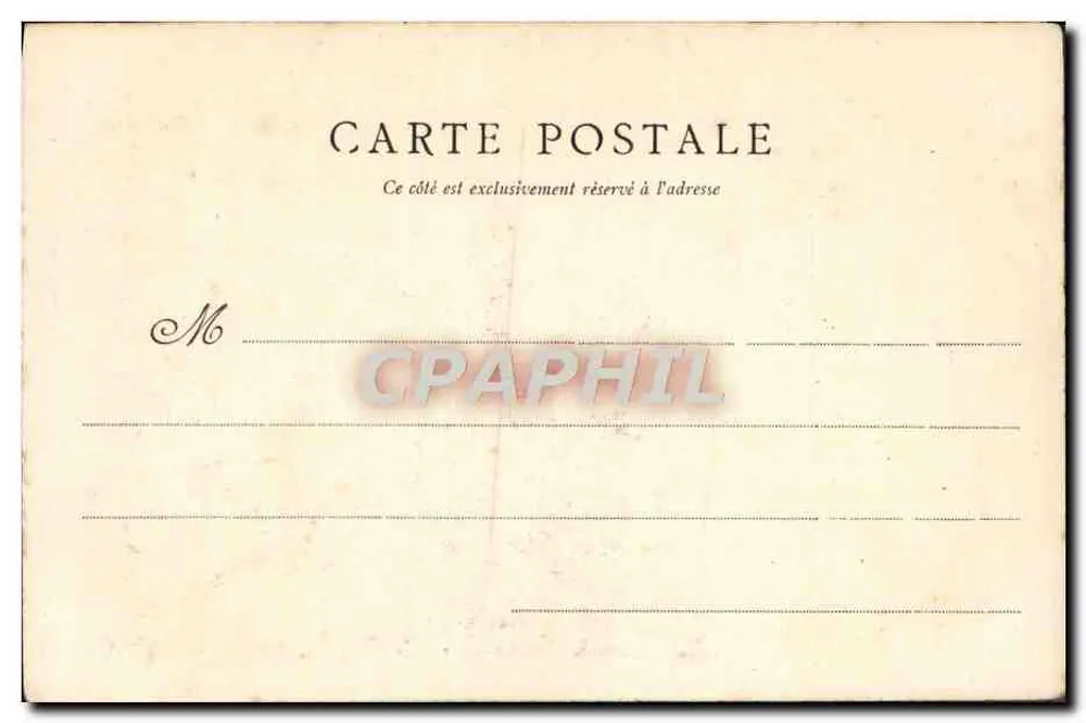 Parc de Rambouillet — Innenansicht der Schneckenhütte — Impr. du Progrès, Rambouillet - Rückseite