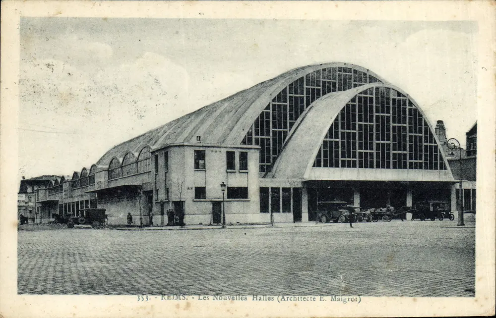 Reims - Les Nouvelles Halles (Arquiteto E. Maigrot) - Frente