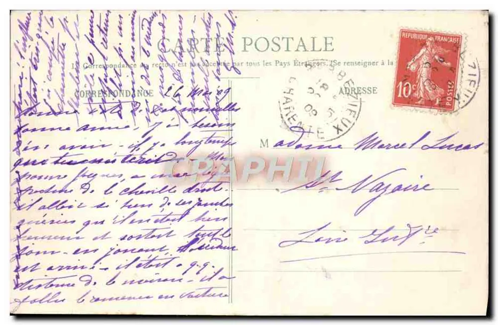 Ao redor de ROYAN — O Cabo de Vallières — Galeria Souchard - Verso