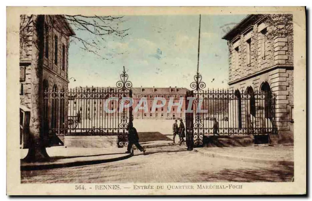 Rennes — Eingang zum Viertel Maréchal-Foch — Ausgabe Meany - Vorderseite